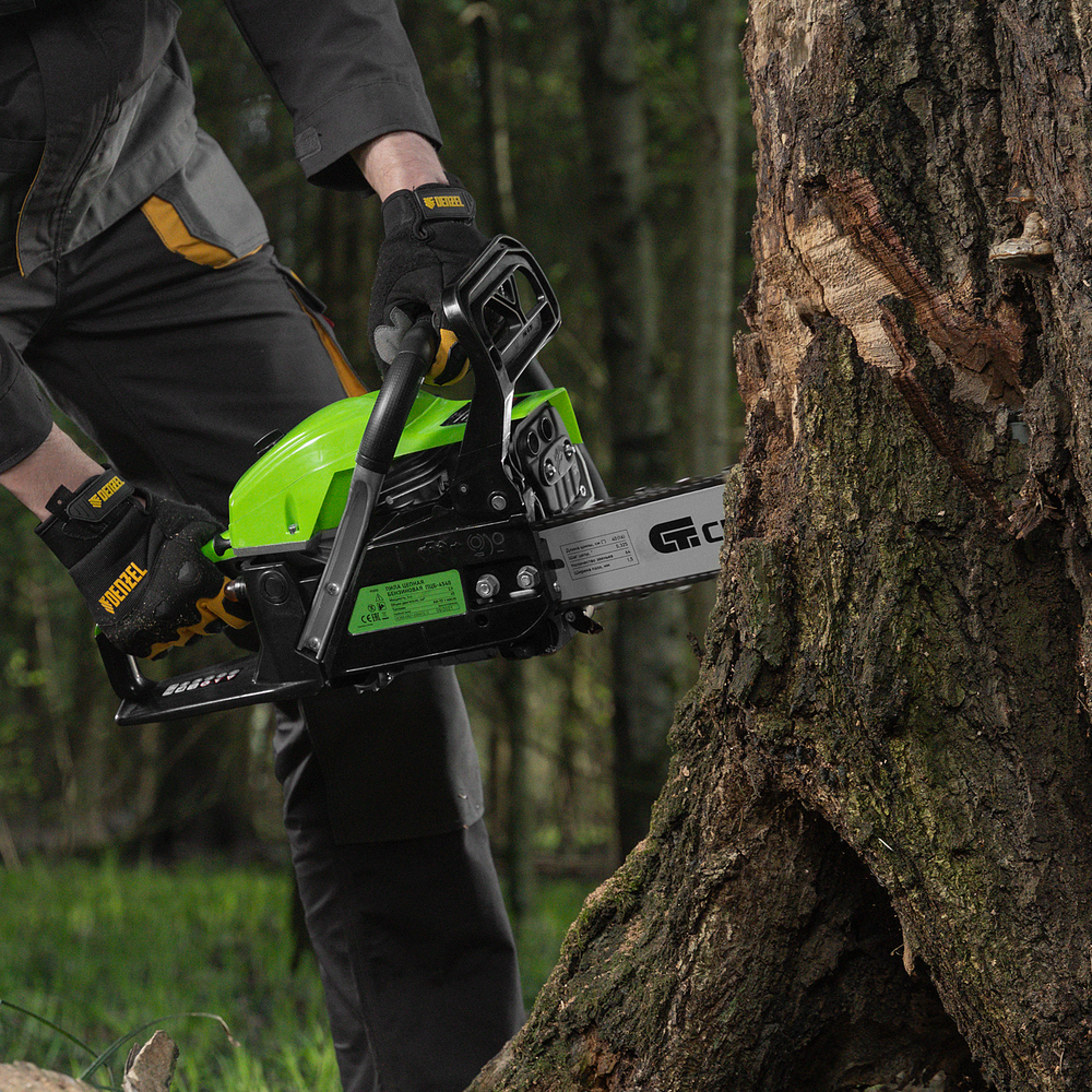 Пила цепная бензиновая ПЦБ-4540, шина 40 см, 45 см3, 2.9 л.с, шаг 0.325, паз 1.5 мм, 64 звена Сибртех