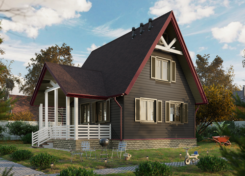 Гибкая черепица Lux, Саппоро, Зрелый каштан