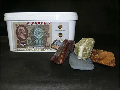 Камень для бани Союз ассорти многоцветное 14,3 кг