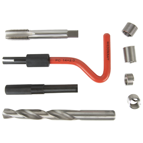 WDK-ST1420 Набор для восстановления резьбы M14X2, 16 предметов, шт