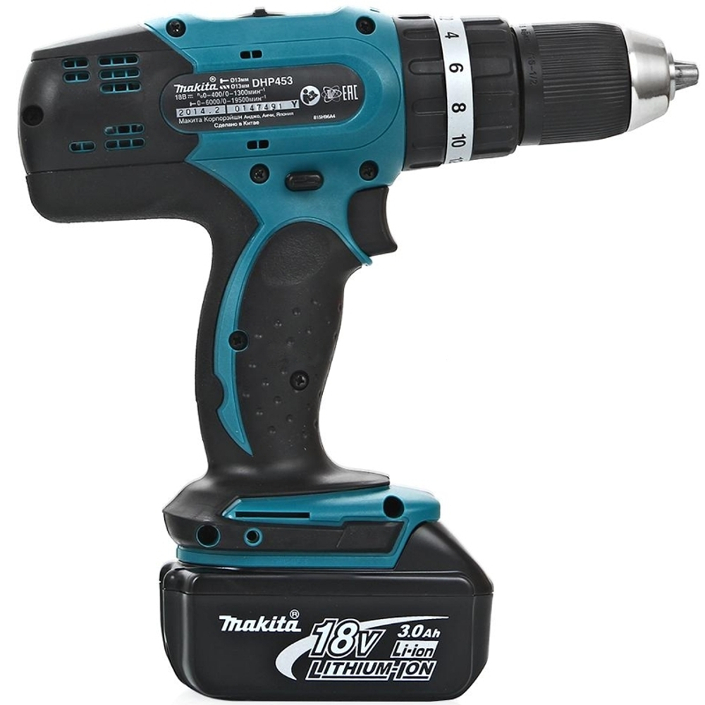 Дрель-шуруповерт ударный Makita DHP453RFE
