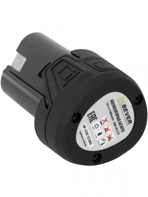 DBE-B1215 Аккумулятор DeBever li-ion; 12В; 1,5 Ач