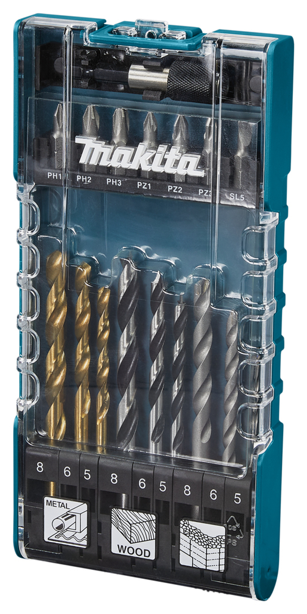 Набор насадок и сверл, 17 шт Makita D-74887