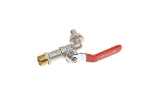 Ридан BVR-CR 065B8300RG — Кран шаровой ГОСТ спускной под шланг PN10 DN15; Т -20 ℃ ...+95 ℃; материал корпуса латунь