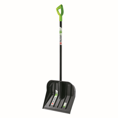 Лопата для уборки снега поликарбонат, 460х400х1430 мм, стальной черенок, Сибртех