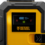 Лазерный уровень мультипризменный DLV 360-4T, 30 м, зеленый луч, Li-Ion 2,4 Aч, штатив// Denzel