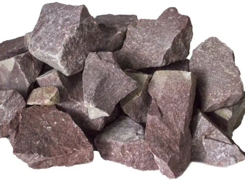 Камень для бани Кварцит Ежевика 20 кг коробка