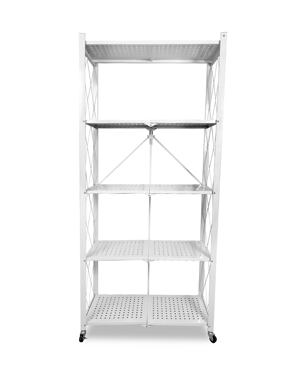 Стеллаж складной ГЕЛЕОС Атлант-5, белый