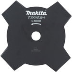 Нож для густой поросли 230х25.4, 4T Makita D-66008
