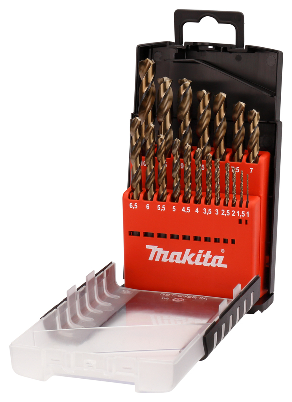 Набор свёрл по металлу M-force, HSS, 1-10 мм, 19 шт Makita D-29876