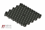 Решетка газонная пластиковая черная "Hexarm" (гексарм)