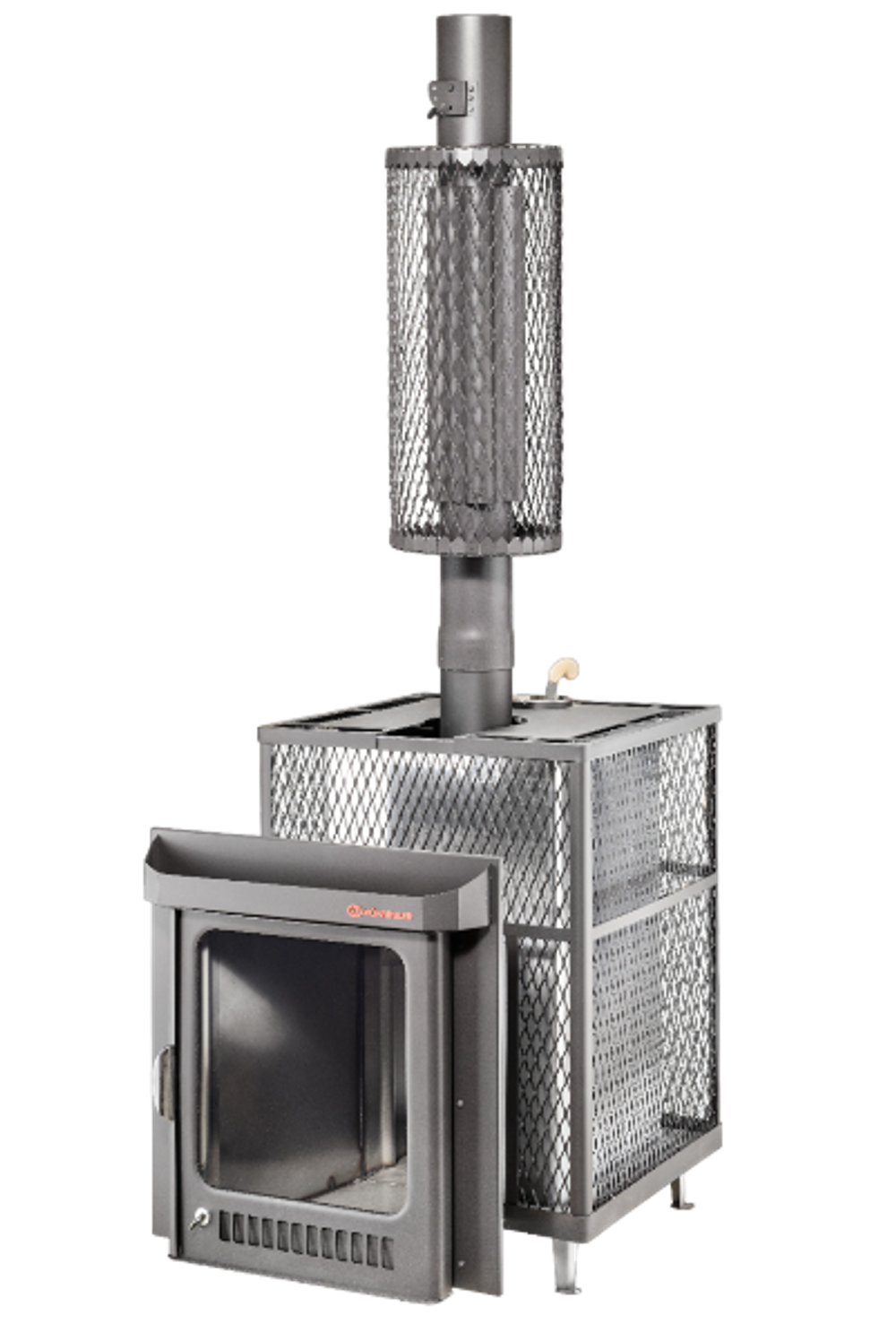 Печь для бани "Квадра" в сетке
