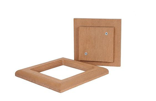 Крышка+юбка из ДПК 125*125мм для столба 3D