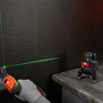 Лазерный уровень ML 06 Green, 30 м, 520 нм, аккумулятор Li 2800 мАч, резьба 5/8" Matrix