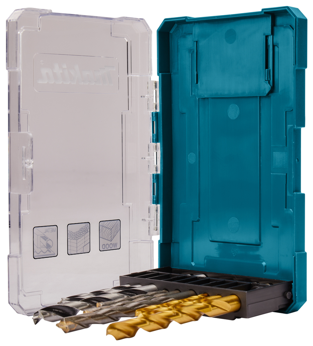 Набор сверл по камню, дереву и металлу, 9 шт Makita D-71962