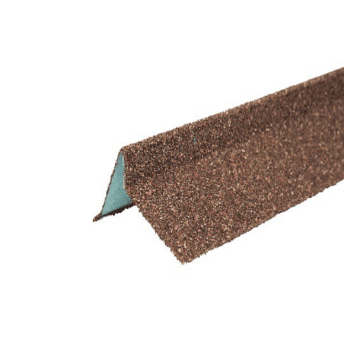 Планка торцевая с гранулятом, бронзовый 75х25х65х5 мм, 1,25 м, шт