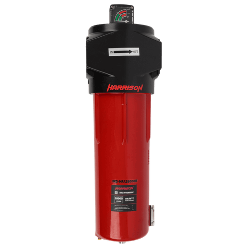 HRS-MFB28000IF Фильтр магистральный 1 мкм с дифференциальным манометром, 28000 л/мин, 12 бар, G 3", остаточное содержание масла: 0,6 мг/м3