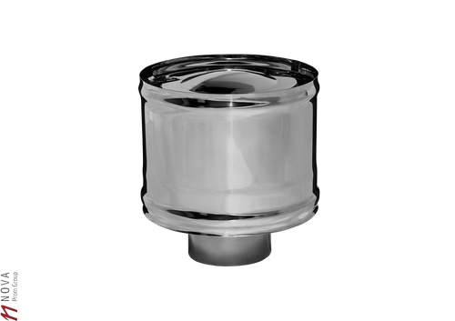 Зонт Феррум нержавеющий (430/0,5 мм) ф80 с ветрозащитой по воде