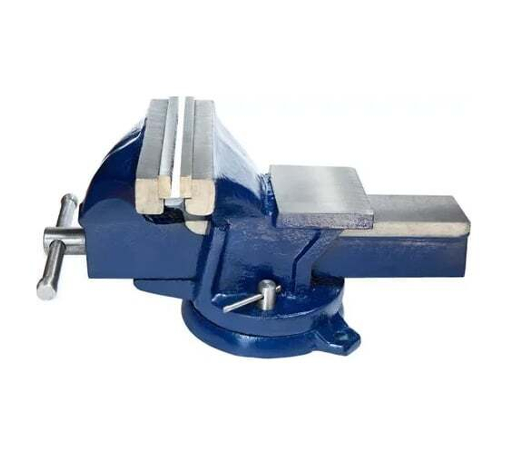 Слесарные тиски GRIFF 125 мм, поворотные, стальные, с наковальней 7.5кг g164006