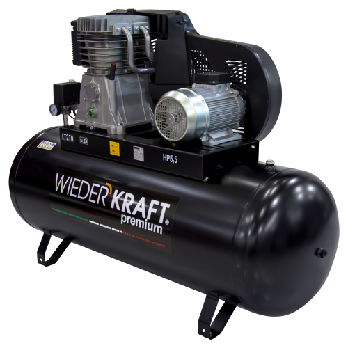 WDK-92765  Масляный поршневой компрессор с ременным приводом:656 л/мин, 270л., 11 бар;380В/4,0 кВт.