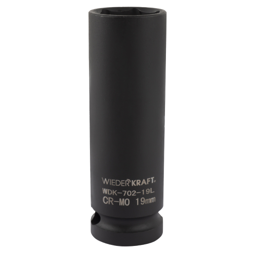 WDK-702-19L Головка торцевая ударная глубокая тонкостенная 1/2", 6 гр. 19 мм.