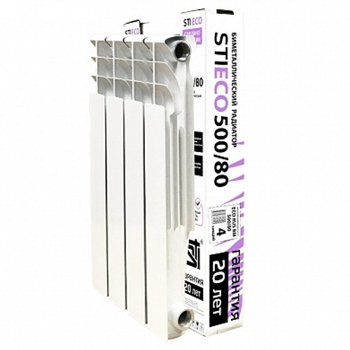 Биметаллический радиатор STI ECO RUS BM 500/80 4 сек.