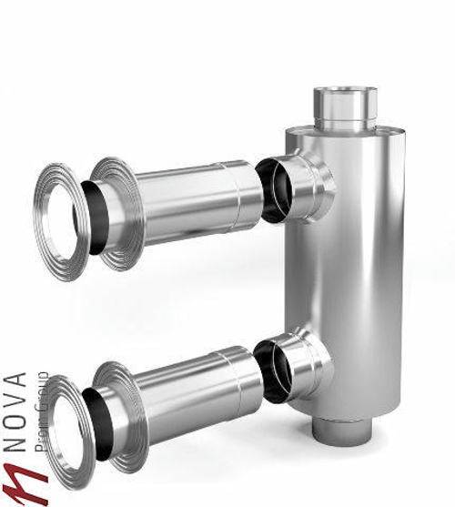 Дымоход-конвектор-1 ТМФ д/смежного помещ нерж 1/0,5мм ф115мм L=0.65м