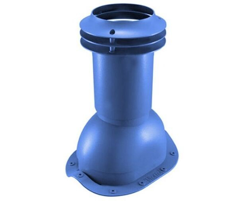 Выход вентиляции канализации для металлочерепицы 335\250\423 синий RAL 5005