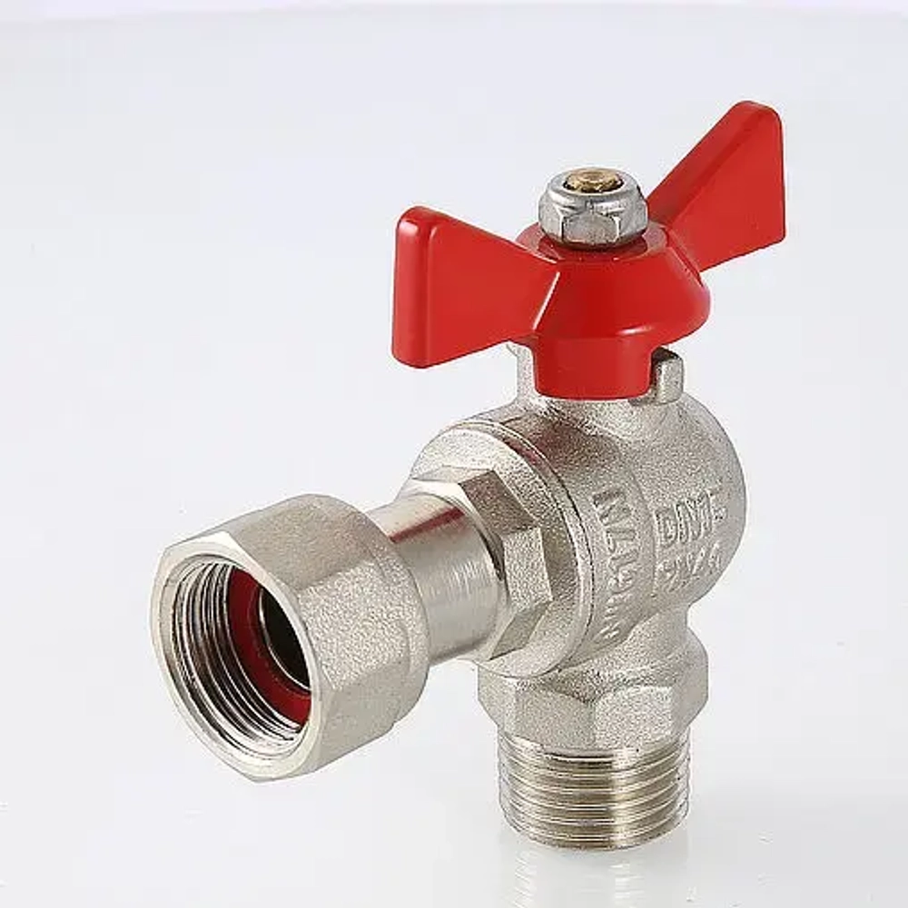 Кран шаровый с накидной гайкой угловой 1"н x 1"нг Valtec Base VT.267.N.0606