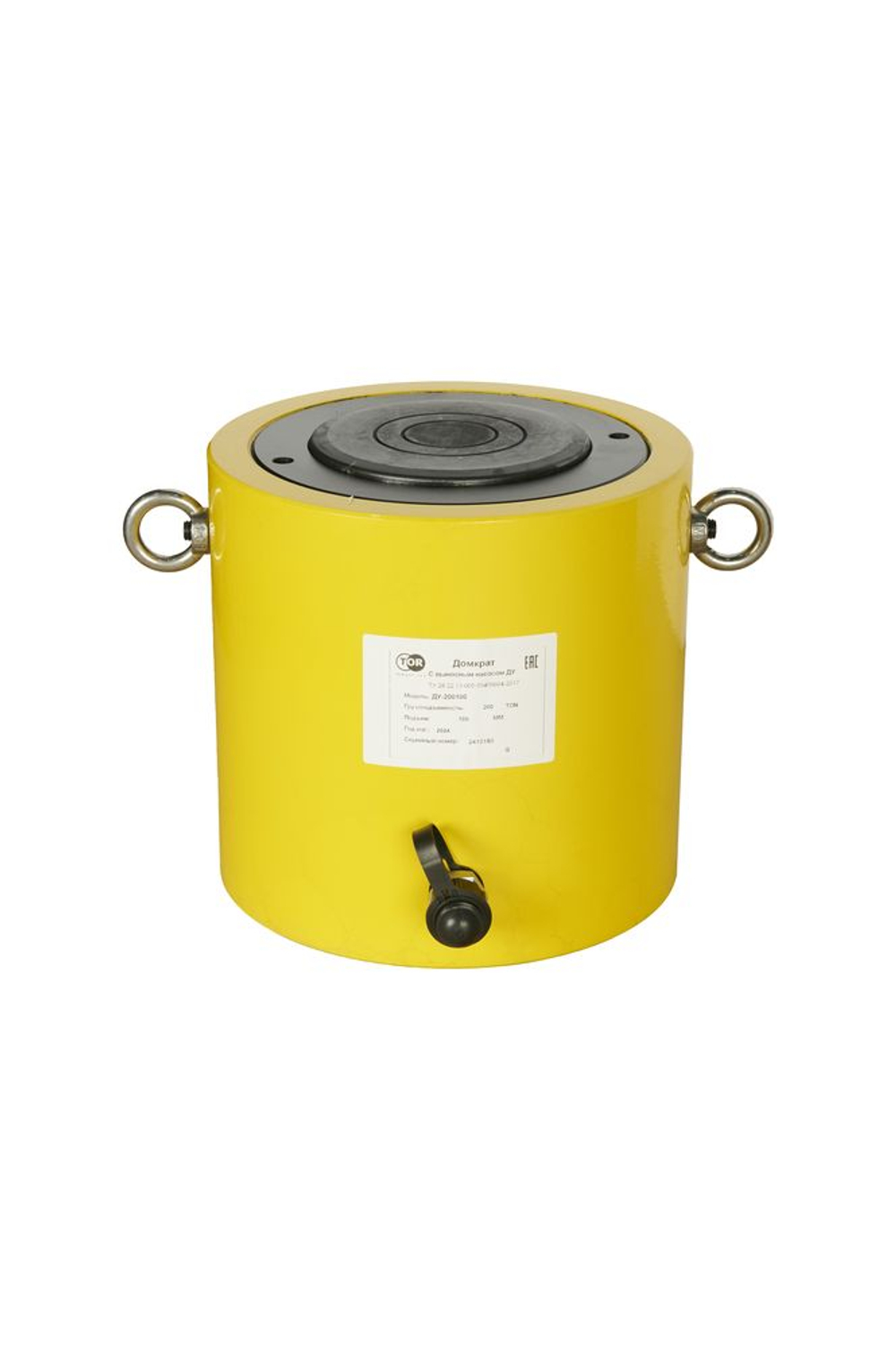Домкрат гидравлический грузовой TOR ДУ200П100 200 т односторонний