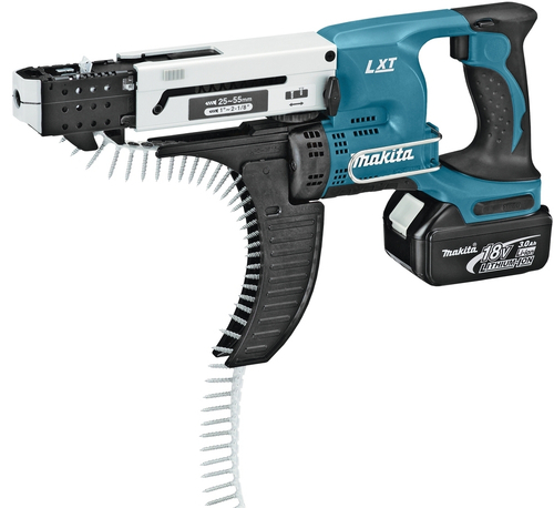 Магазинный шуруповерт 25-55 мм, LXT, 18V Makita DFR550RFE