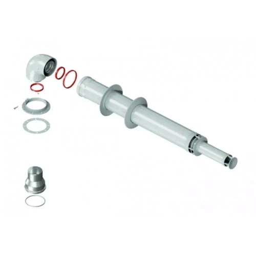 Комплект коаксиального дымохода Federica Bugatti 60/100 1000 с наконечником "антилёд"