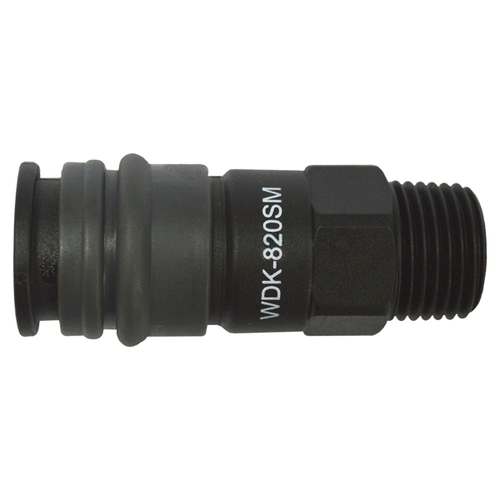 WDK-820SM Композитное пневматическое быстроразъёмное соединение с внешней резьбой M 1/4"