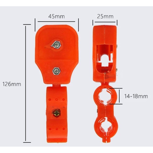 Кабельная тележка для струны пластиковая H-C10 (для струны Д=8мм) (оранжевая, полностью пластиковая)