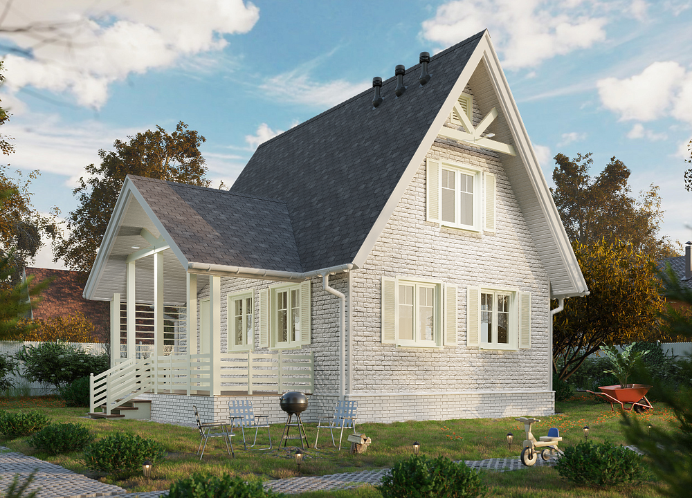 Сайдинг LUX под камень, Bergart, кокос