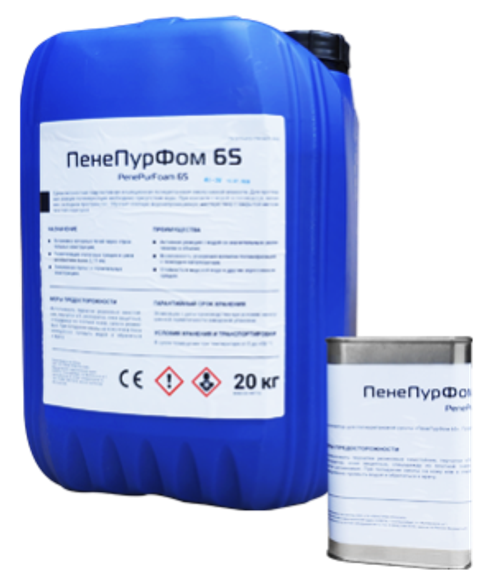 ПенеПурФом 65 + Катализатор ПенеПурФом 65 (расход до 2 кг на 20 кг смолы)