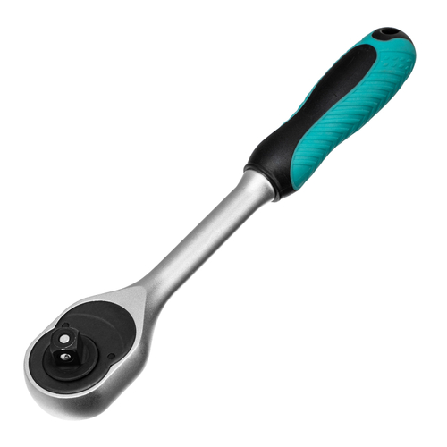 Ключ-трещотка 3/8", CrV, 72 зуба, с быстрым сбросом, матовый хром Stels