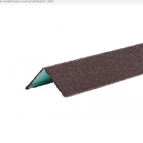 Внешний угол металлический ТехноНиколь Hauberk Шотландский 1250х50х50 мм, шт