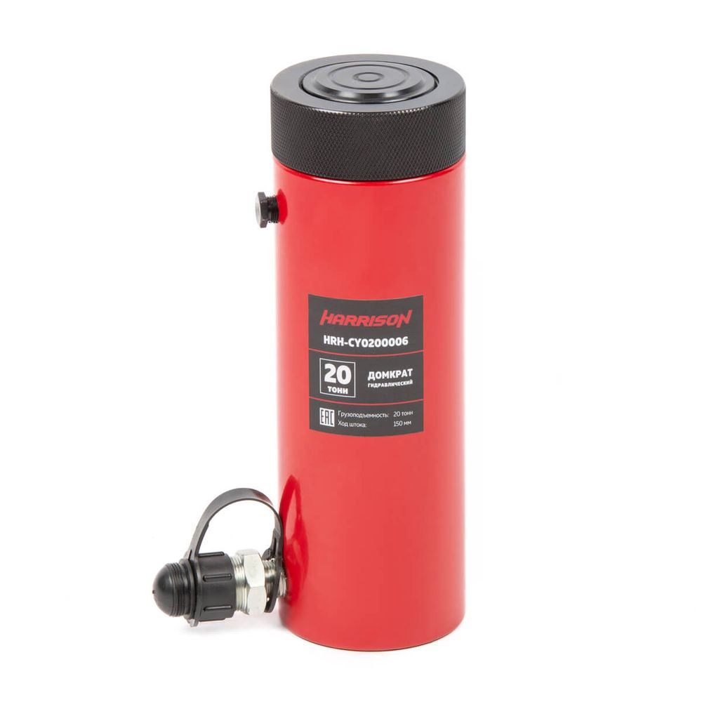 HRH-CY0200006 Домкрат гидравлический, однополостной, с фиксирующей гайкой 20 т, ход 150 мм