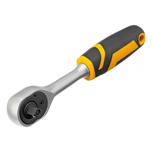 Ключ-трещотка 1/4", 90 зубьев, с быстрым сбросом, CrV Denzel