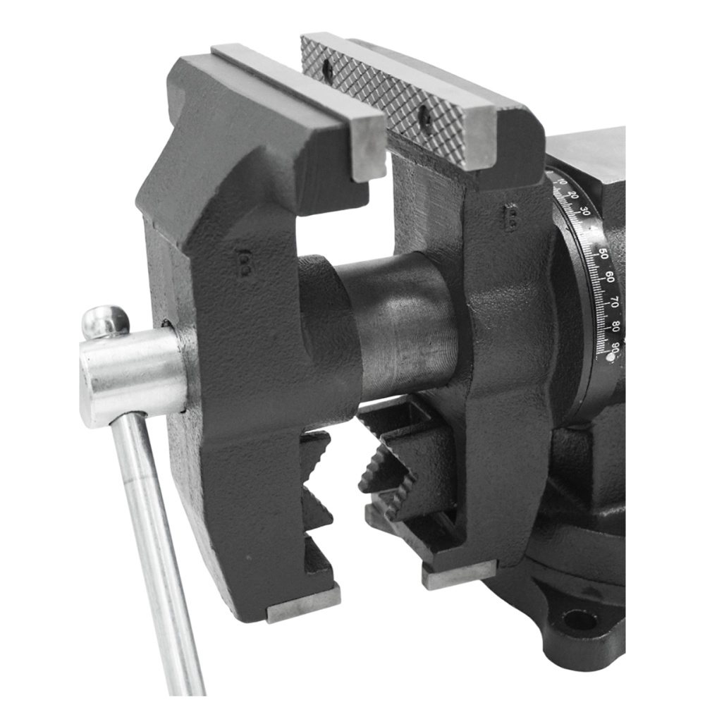 WDK-BV150D Профессиональные слесарные тиски 150 мм, регулировка в двух плоскостях 360 градусов