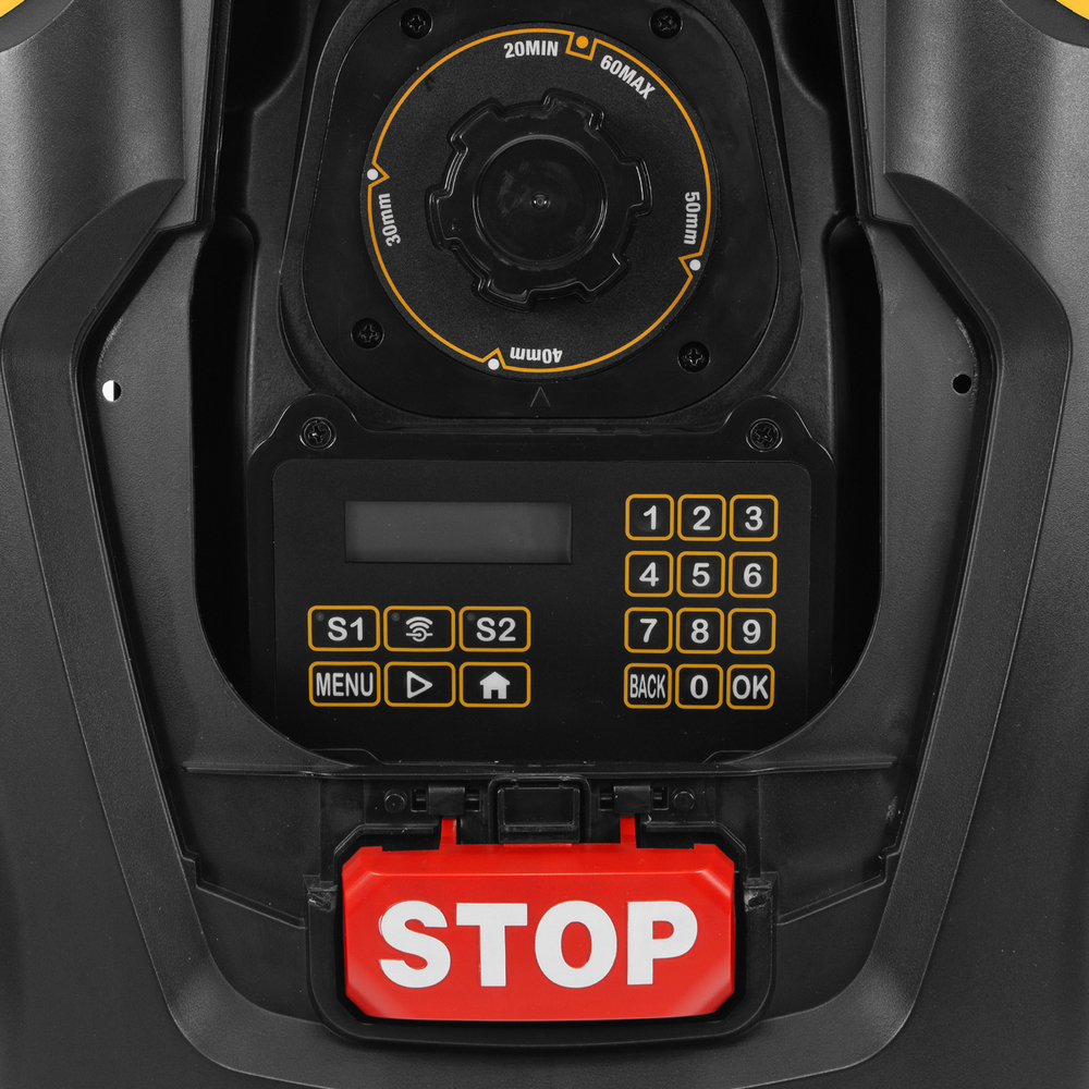 Робот-газонокосилка Grass Master 1000 1000м², 3Ач, 28V, LCD дисплей, Wi-Fi Denzel