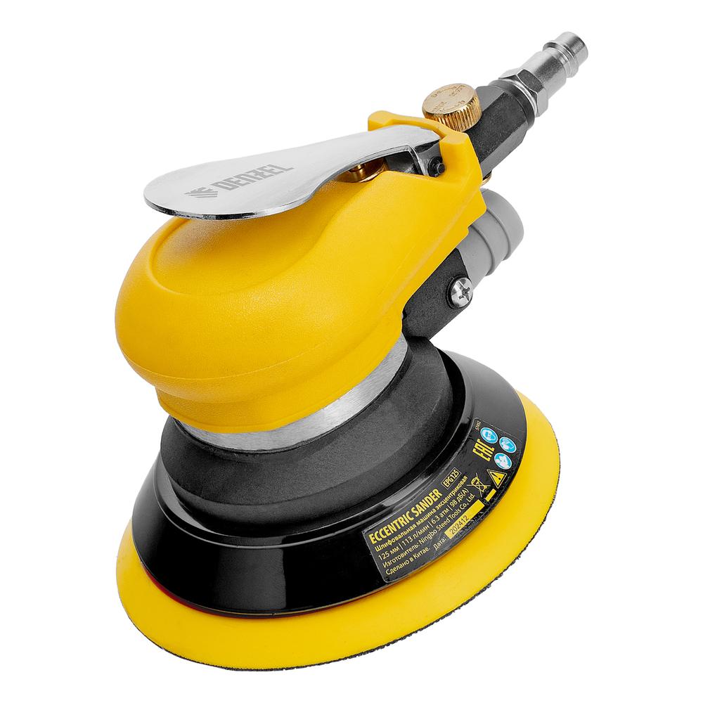 Эксцентриковая шлифовальная машина EPG125, 125 мм, 9000 об/мин, 5 мм, 113 л/мин// Denzel