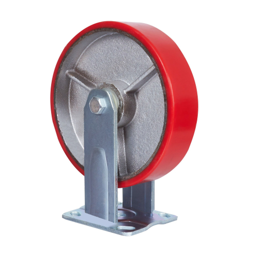 Большегрузное колесо с полиуретановой шинкой С-4102-DUS (4107)не поворотное, без тормоза, г/п 1100кг