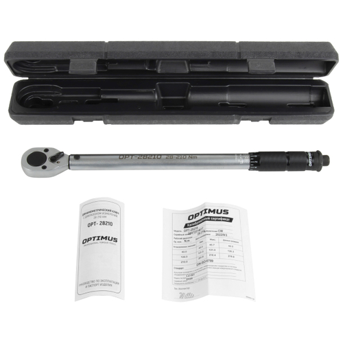 OPT-28210 Динамометрический ключ 28-210 Нм, приводной квадрат 1/2"