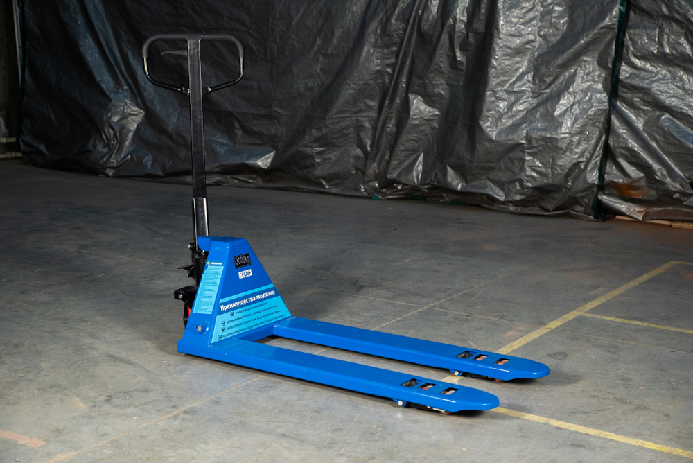 Тележка гидравлическая низкопрофильная 65 мм 3000 кг 1150 мм полиуретановые колеса TOR RHP
