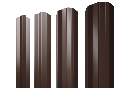 Штакетник М-образный А фигурный 0,45 Drap ST RAL 8017 шоколад