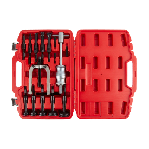 WDK-214490 Съемник подшипников цанговый с обратным молотком, 16 предметов