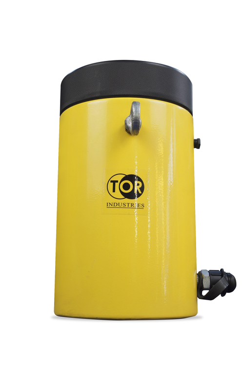 Домкрат гидравлический TOR ДГ100П150Г 100 т с фиксирующей гайкой