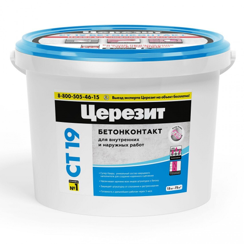 Грунтовка бетонконтакт Церезит CT 19 15 кг, шт